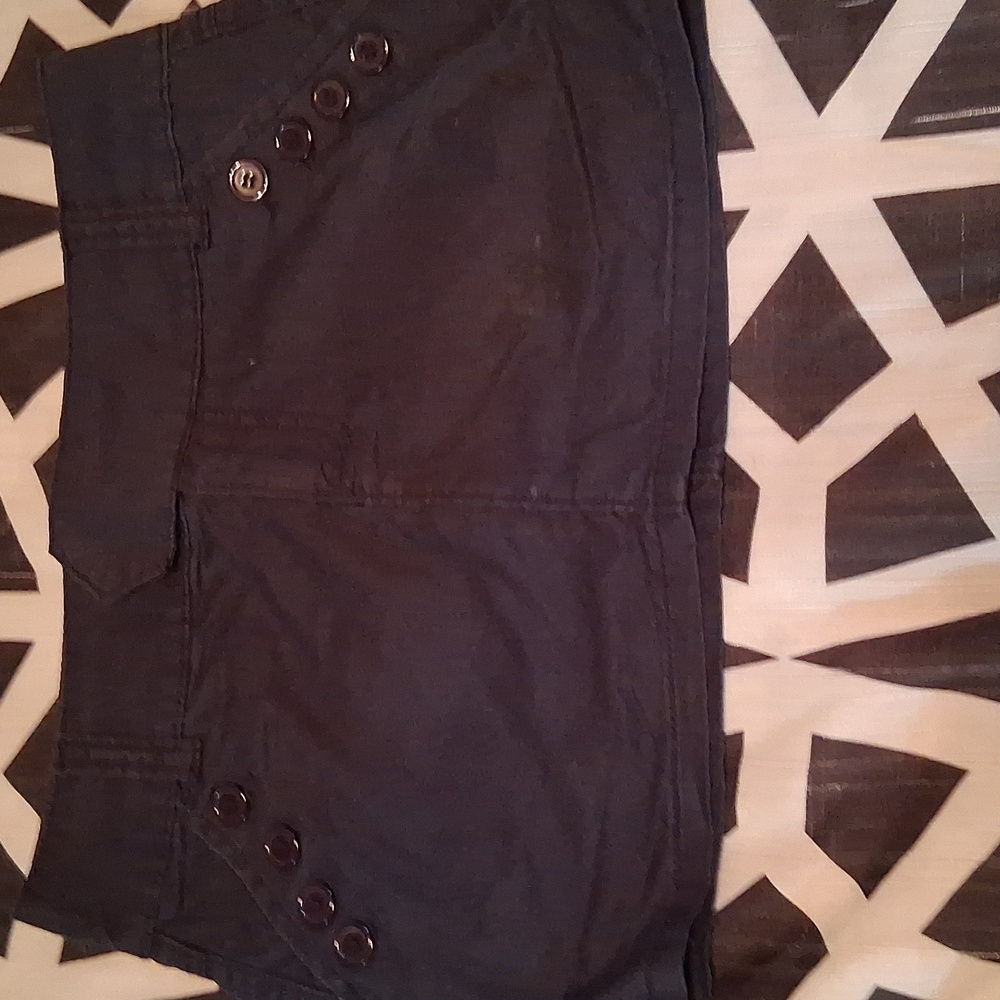 Vanity Dark Blue Cotton Skirt